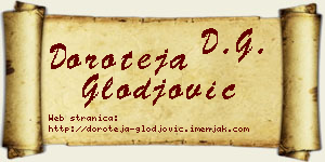 Doroteja Glođović vizit kartica